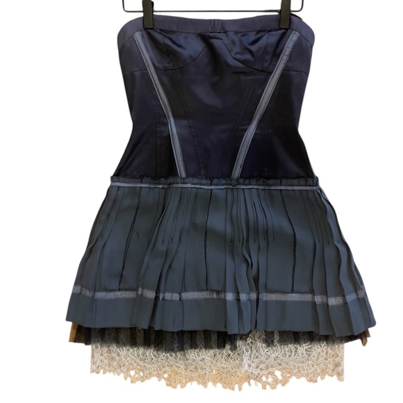 BCBGMaxAzria Runway Woven Silk Dress Size 2 - Picture 1 of 12
